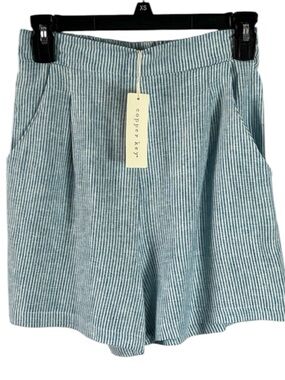 NWT Copper Key Linen Blend Striped Shorts Size   S. MSRP 44